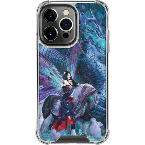 Ride of the Yokai Fairy and Dragon by Ruth Thompson iPhone 16 Pro Clear Case